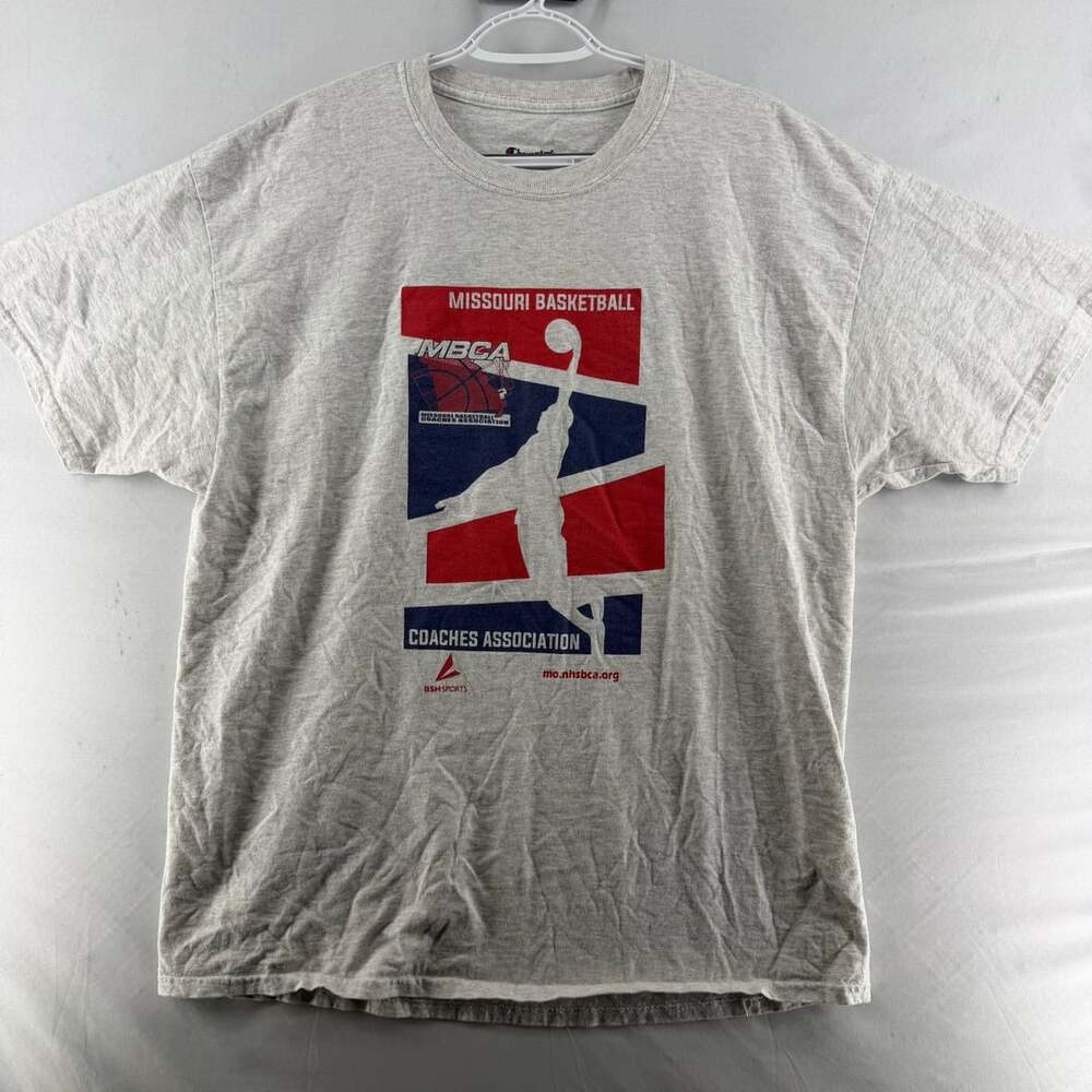 1669 Champion Missouri Basketball Coaches Association Size XL T-Shirt